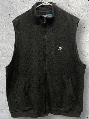 Vintage 90s Big Dogs Multicolor Embroidered Logo Sleeveless Sweater Vest Size XL